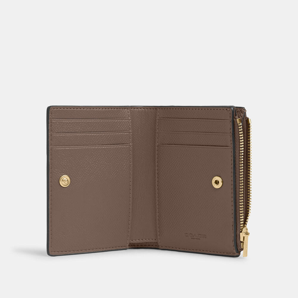 Coach Outlet Bifold Wallet - Stone/Gold - Picture 3 of 6